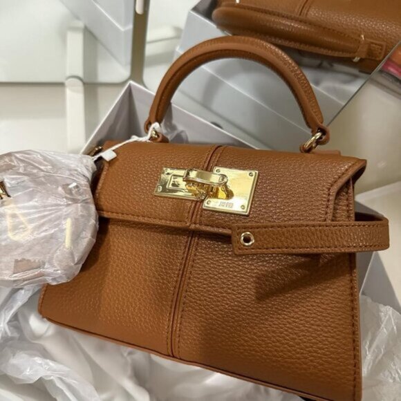 🆕Jw Pei Women Brown Vegan Leather Imported Elegant Sustainable Top Handle Bag - Picture 5 of 6